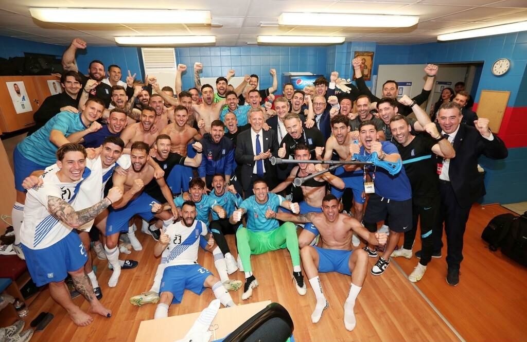 Greece National Team celebration